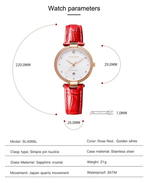 Fashion Women Watches 2021 New Leather Minimalist Watch Ladies Quartz Japan Movement Dress Wrist Watch Clock Montre Femme 4066